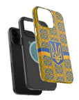 Ukraine Flag Emblem MagSafe Tough Cases