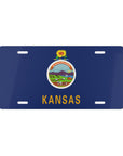 Kansas State Flag, USA Vanity Plate