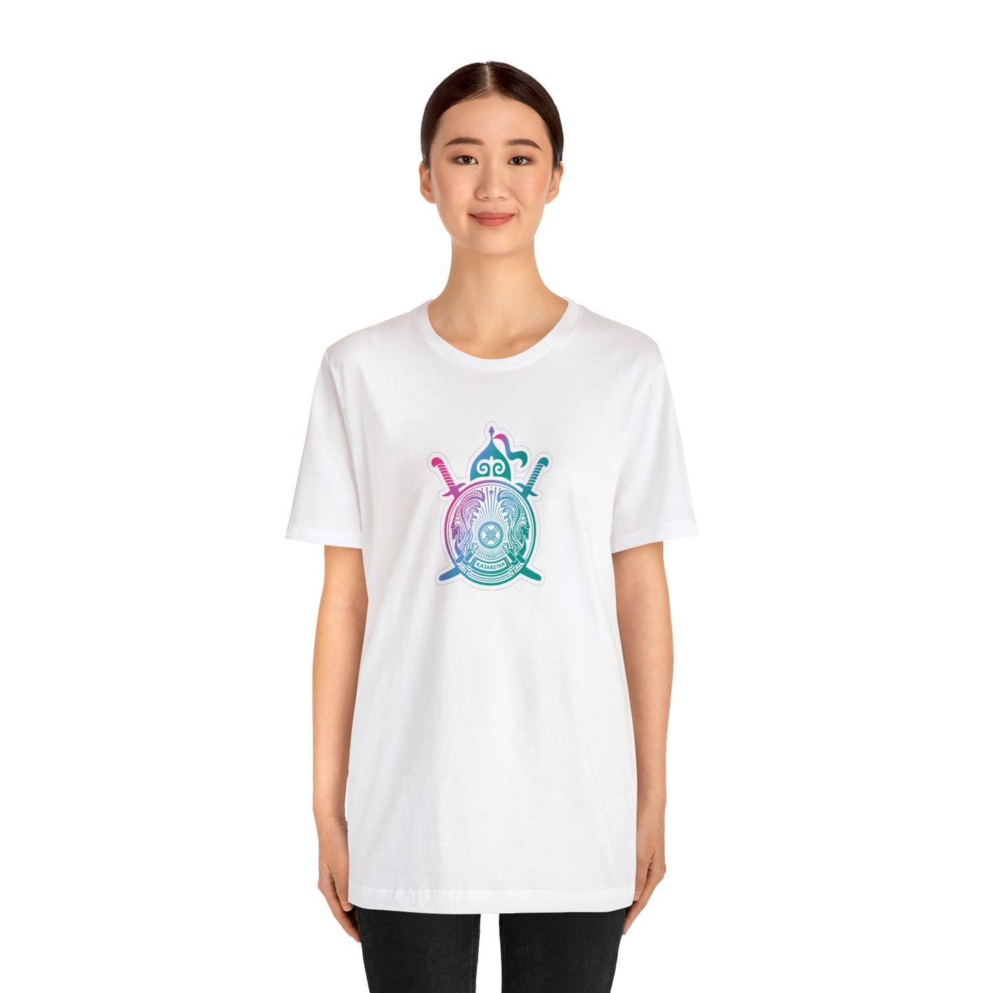 Nation KZ Front and Back Unisex Jersey Short Sleeve Tee
