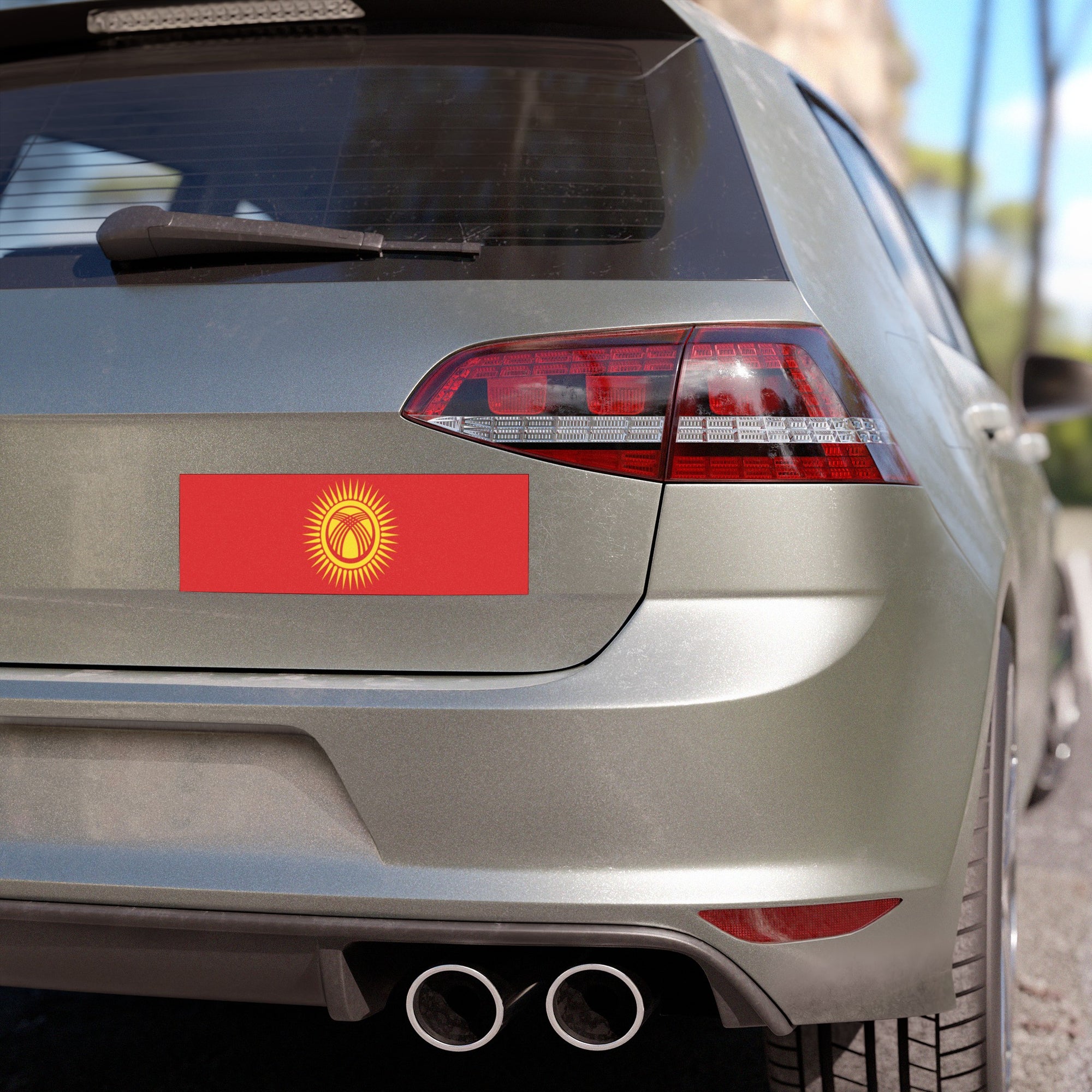 New Kyrgyzstan Flag Car Magnet