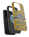 Ukraine Flag Emblem MagSafe Tough Cases