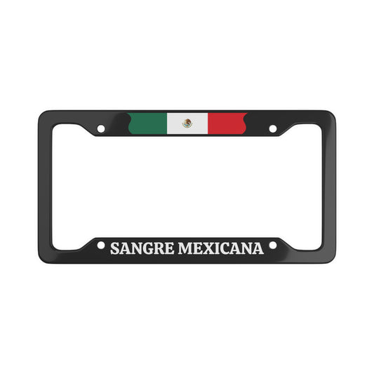 Sangre Mexicana License Plate Frame