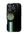 UZB Coat of Arms Flag Stripes Phone Case