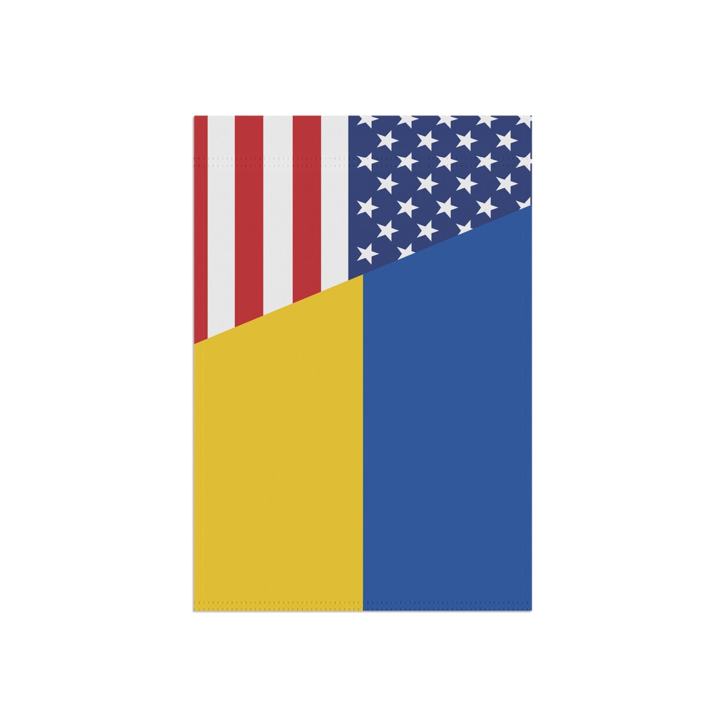 Ukrainian American Flag Garden & House Banner