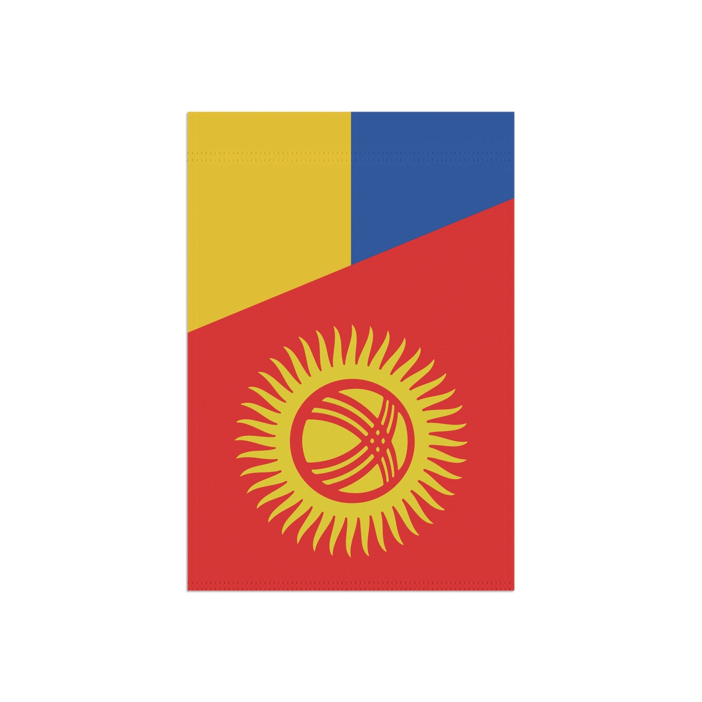 Kyrgyz Support Ukraine Flag Garden & House Banner