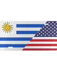 Uruguay USA Flag Vanity Plate