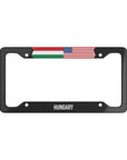 Hungary USA Flag Car License Plate Frame