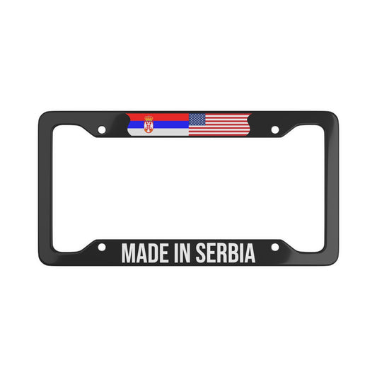 Made in Serbia USA Flag Car Frame