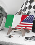 Italy USA Flag Vanity Plate