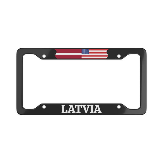 Latvia/USA License Plate Frame