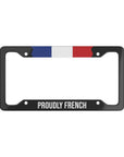 Proudly French Flag Car License Plate Frame