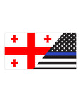Georgians Support US Police Flag Bumper Stickers