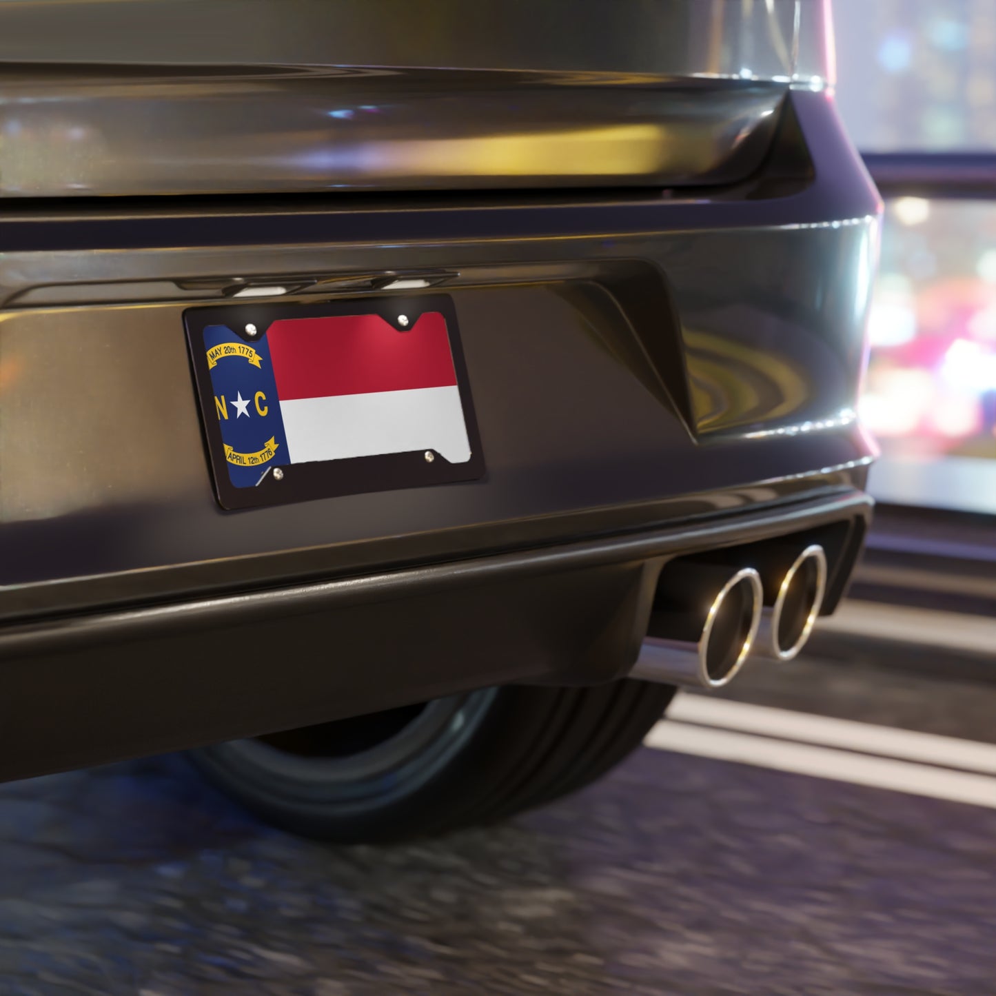 North Carolina State Flag, USA Vanity Plate