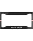 Born in Poland Flag Car License Plate Frame