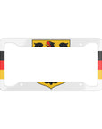 White German Coat of Arms with Flag Car License Plate Frame