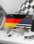 Germany USA Law Enforcement Flag Vanity Plate
