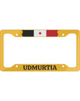 Udmurtia Russia Yellow License Plate Frame