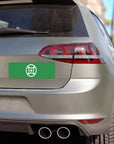 Ethnic Karachay Cherkess Flag Car Magnet