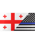 GEO/Law Enforcement Flag Vanity Plate