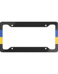 UKR flag sides License Plate Frame