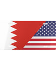 Bahrain USA Flag Vanity Plate