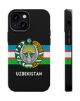Uzbekistan Flag with Coat of Arms Phone Case