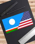 Sakha Yakutia/USA Flag Bumper Sticker