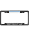 Unity Against War No War Flag RU License Plate Frame