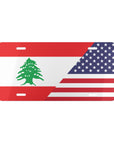 Lebanon USA Flag Vanity Plate