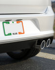 Ireland Flag Colorful Clover Car Plate Frame