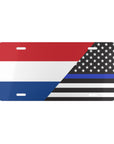 Holland Us Law Enforcement Flag Vanity Plate
