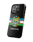 Uzbekistan Flag with Coat of Arms Phone Case