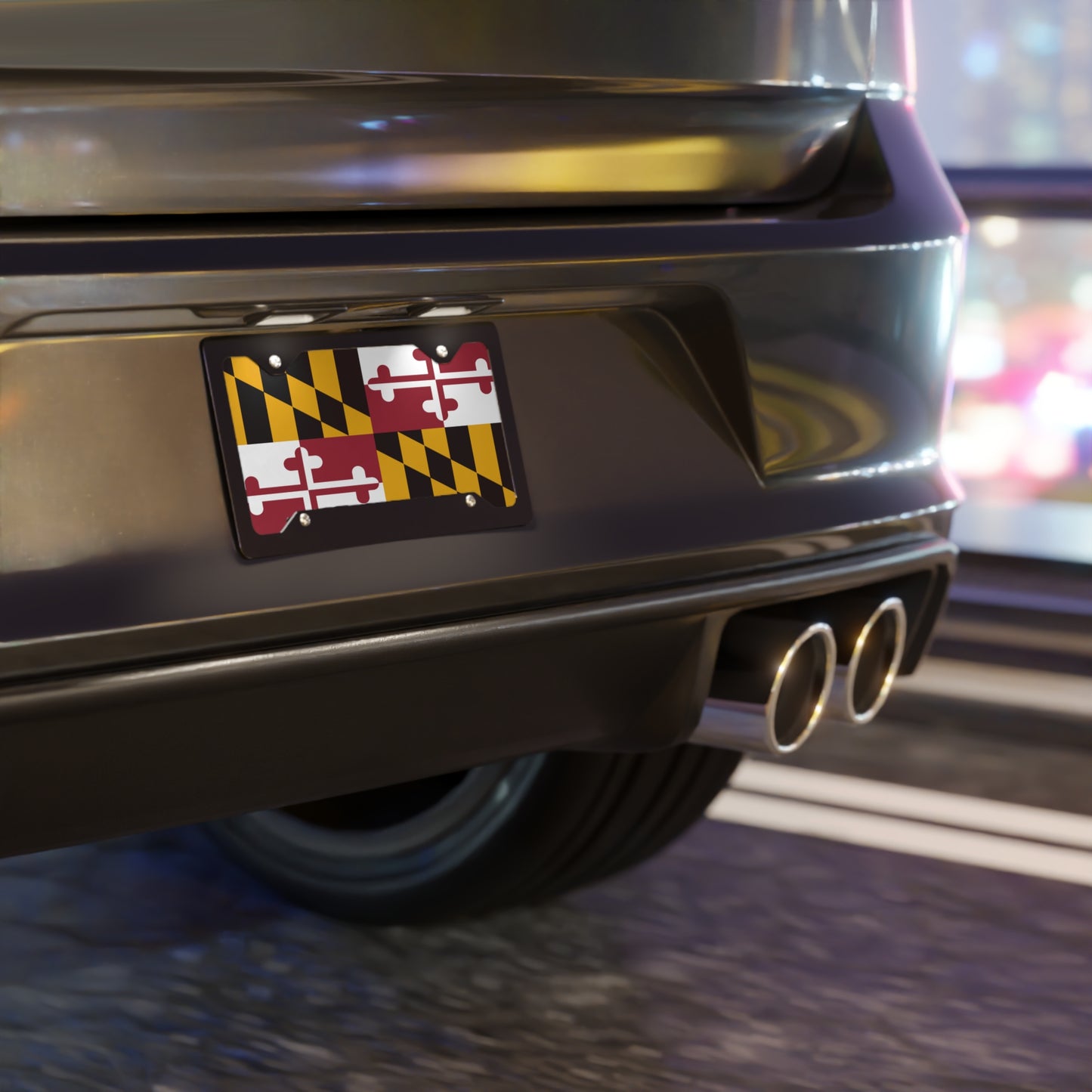 Maryland State Flag, USA Vanity Plate