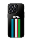 UZB Flag Stripes Phone Case