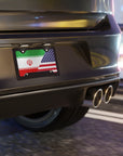 Iran USA Flag Vanity Plate
