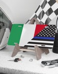 Italy US Law Enforcement Flag Vanity Plate