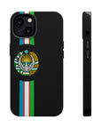 UZB Coat of Arms Flag Stripes Phone Case