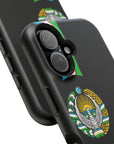 UZB Coat of Arms Flag Stripes Phone Case