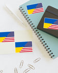 Ukrainian American Flag *4pc Sticker Sheets