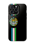 UZB Coat of Arms Flag Stripes Phone Case