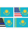 Kazakhstan Flag MIX *4pc Sticker Sheets