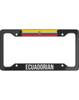 Ecuadorian Flag Car Plate Frame