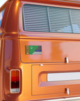 Police Flag / Turkmenistan Flag Bumper Stickers