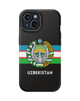 Uzbekistan Flag with Coat of Arms Phone Case
