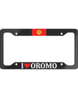 I LOVE OROMO Kyrgyzstan License Plate Frame