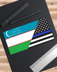 Uzbeks Support US Police Flag Bumper Stickers