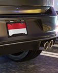 Monaco Flag Vanity Plate