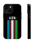 UZB Flag Stripes Phone Case