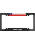 Proud Latino Chile Premium License Plate Frame