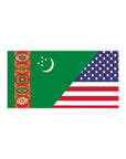 Turkmen American Flag Bumper Stickers